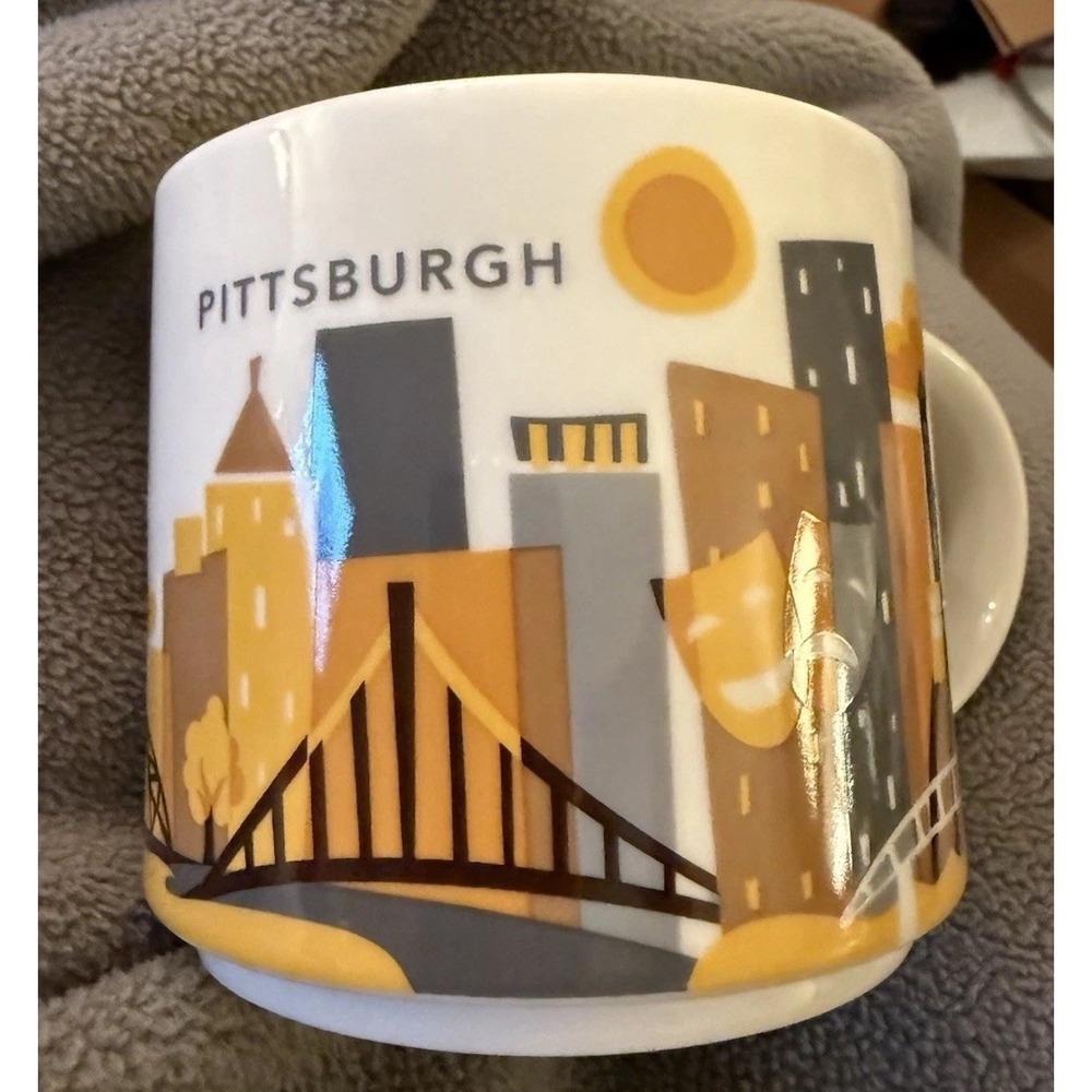 Starbucks 2014 Pittsburgh You Are Here Collection Coffee Mug NEW IN BOX